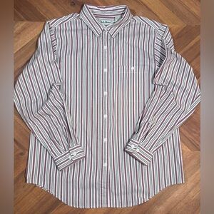 L.L.Bean Striped Button-Up – Women’s 14 – Unisex Fit – Style S678